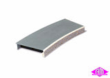 Peco - ST-293 - Platform - Curved - Stone (HO Scale)