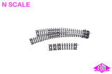 Peco - ST-45 - Code 80 Setrack - Left Curved Point (N Scale)