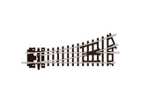 Peco - ST-6 - Code 80 Setrack - Left Point 9" Radius (N Scale)