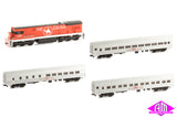 The Ghan C30 Loco & 3 Budd Cars Set