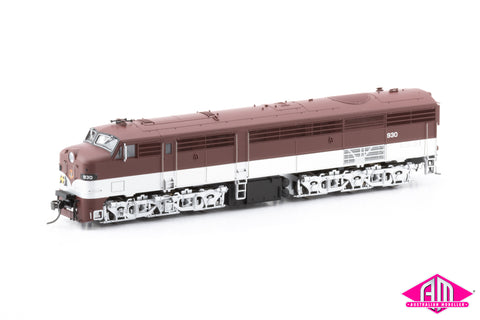 930 Class Locomotive , HO Scale, South Australian Railways - Maroon/Silver, 930