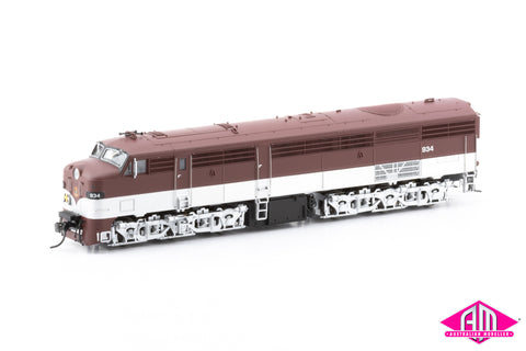 930 Class Locomotive , HO Scale, South Australian Railways - Maroon/Silver, 934