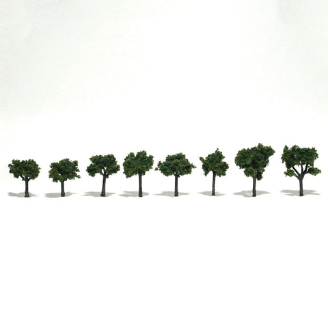 TR1501 - Trees Medium Green 8pk (1.9cm-3.17cm)