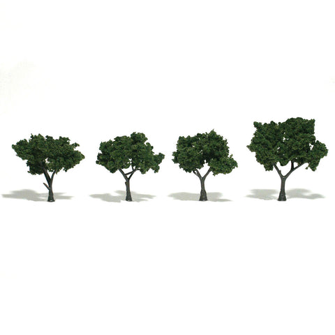 TR1504 - Trees Medium Green 4pk (5.08cm - 7.62cm)