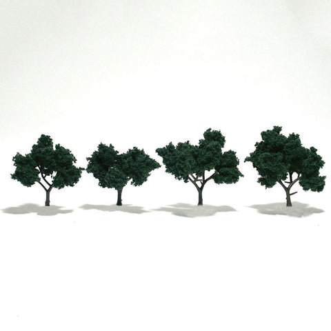 TR1505 - Trees Dark Green 4pk (5.08cm-7.62cm)