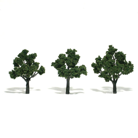 TR1507 - Trees Medium Green 3pk (7.62cm - 10.1cm)