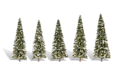 TR3567 - Trees - Snow Dusted 5pc (5.08cm-8.89cm)