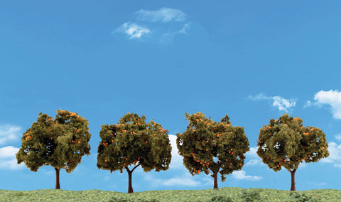 TR3592 - Trees - Orange Trees 4pc (5.08cm-7.62cm)