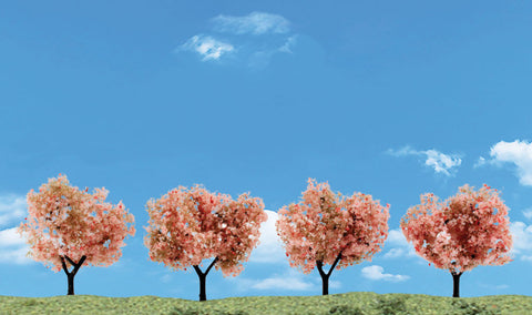 TR3593 - Trees - Flowering Trees 4pc (5.08cm-7.62cm)
