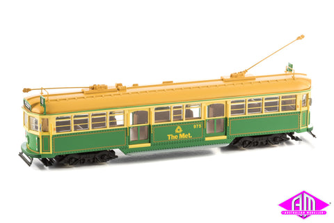 W6 Melbourne Tram 'Green rattler no. 975 The Met' Motorized