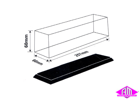 09803 - Display Case 257mm L x 66mm W x 60mm H