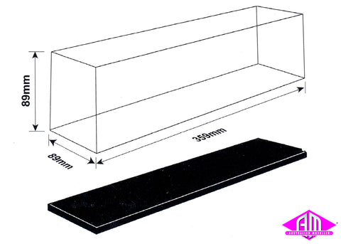 09809 - Display Case 359mm L x 89mm W x 89mm H