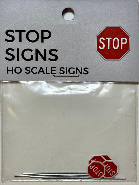Scale Stop Sign The Train Girl - TTG007 - Stop Sign 4pk (HO Scale) – Australian Modeller