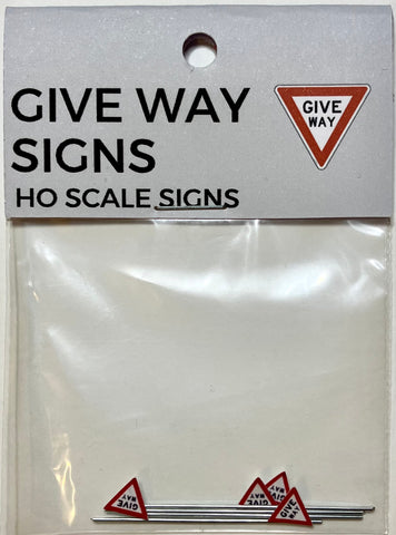 The Train Girl - TTG008 - Give Way 4pk (HO Scale)