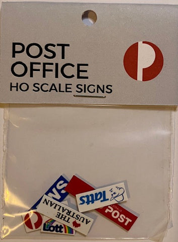 The Train Girl - TTG017 - Aussie Advertising “Post Office” 6pk (HO Scale)