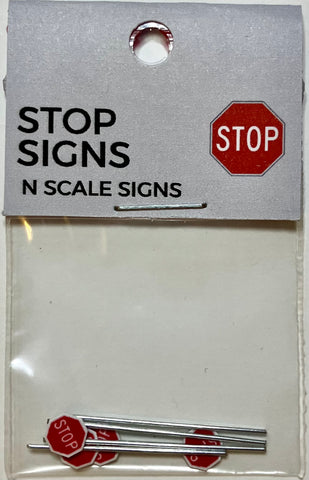 The Train Girl - TTG026 - Stop Sign 4pk (N Scale)