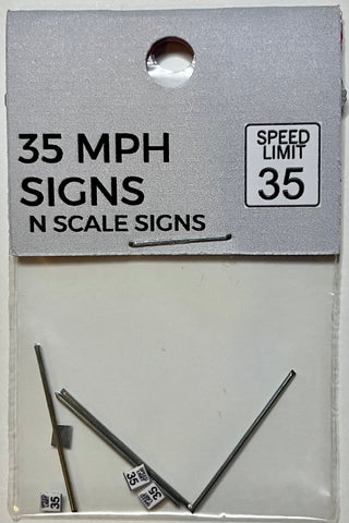 The Train Girl - TTG032 - 35mph Limit 4pk (N Scale)