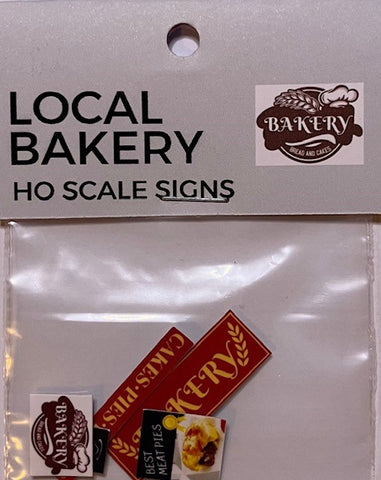 The Train Girl - TTG038 - Aussie Advertising - "Local Bakery" 6pk (HO Scale)