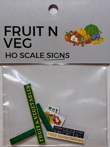 The Train Girl - TTG042 - Aussie Advertising "Fruit Shop" 6pk (HO Scale)