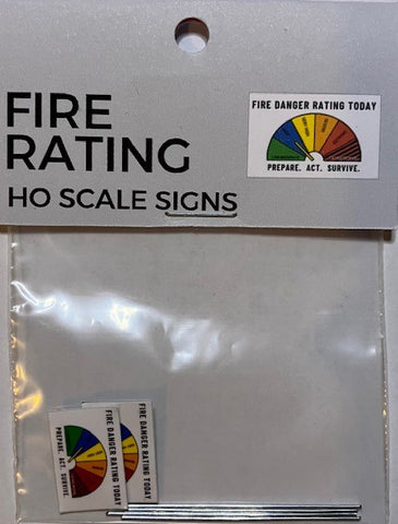 The Train Girl - TTG049 - Fire Rating Sign (HO Scale)
