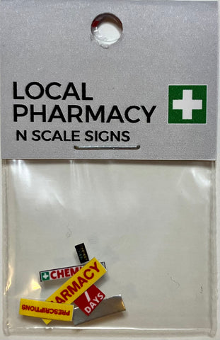 The Train Girl - TTG052 - Aussie Advertising "Pharmacy" 6pk (N Scale)