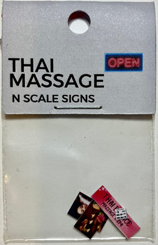 The Train Girl - TTG053 - Aussie Advertising "Massage Spa" 6pk (N Scale)