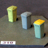 Uneek - UN-310 - Otto/Sulo/Wheelie Bins - 3pc (HO Scale)