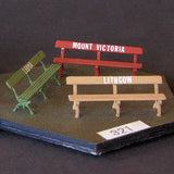 Uneek - UN-321 - Platform Seats - 1920's - 3pc (HO Scale)