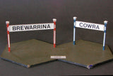 Uneek - UN-360 - Station Name Sign - 2pc (HO Scale)