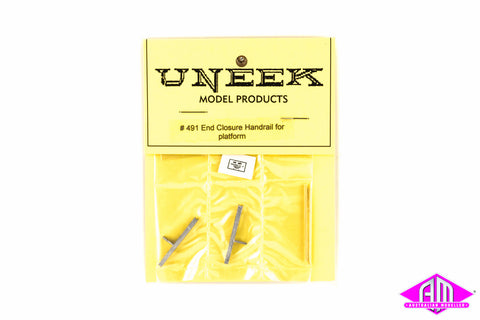 Uneek - UN-491 - End Closure Handrail For Platform (HO Scale)