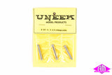 Uneek - UN-531 - Mileage Posts - 1/4 1/2 3/4 (HO Scale)