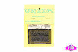 Uneek - UN-611 - Etched Brass Farm Gate & Posts - 2pc (HO Scale)