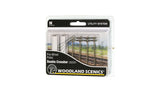 US2251 Wired Poles Double Crossbar (N Scale)