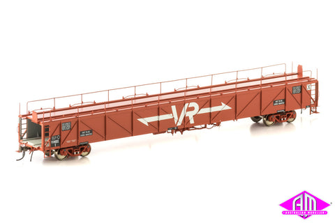 VMBX Plain Metal Sided Car Carrier, VR Red with Large VR Logos, 4 Car Pack VCC-3
