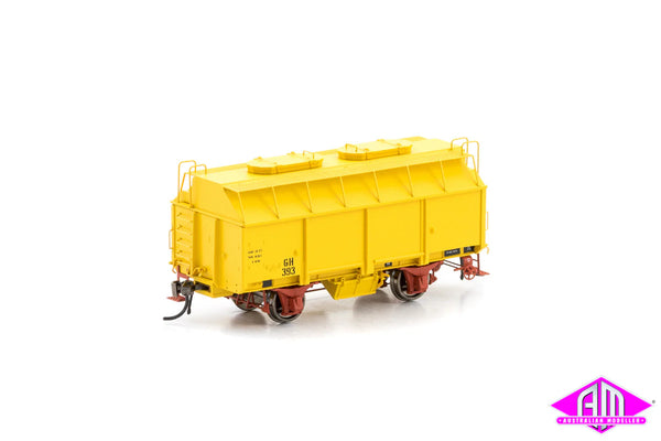 GH Grain Wagon with 2 Roof Hatches, Hansa Yellow, 6 Car Pack VFW-77 ...