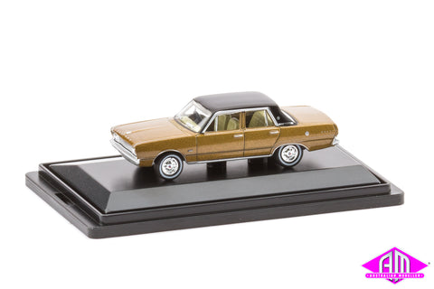 Road Ragers - 9536 - 1969 VG Valiant Regal - Citron Gold, Black Vinyl Roof (HO Scale)