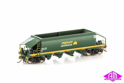 VHQF Quarry Hopper, Green with Large Freight Australia Logo, 4 Car Pack VHW-21