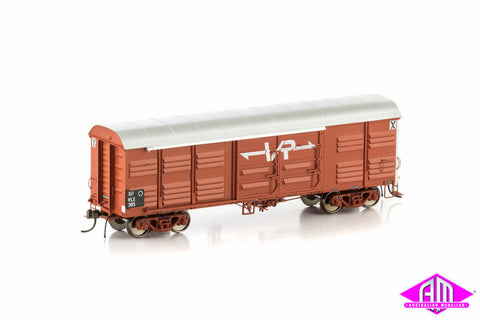 VLX Louvered Van, VR Wagon Red with Medium VR Logo, 4 Car Pack VLV-15