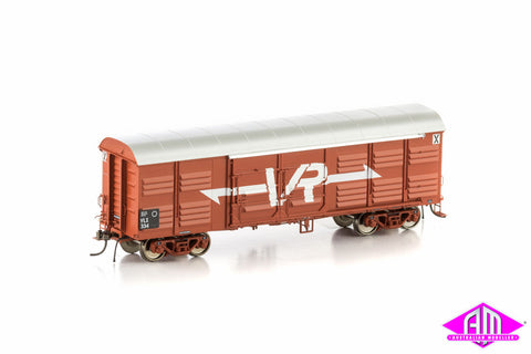 VLX Louvered Van, VR Wagon Red with Large VR Logo, 4 Car Pack VLV-17