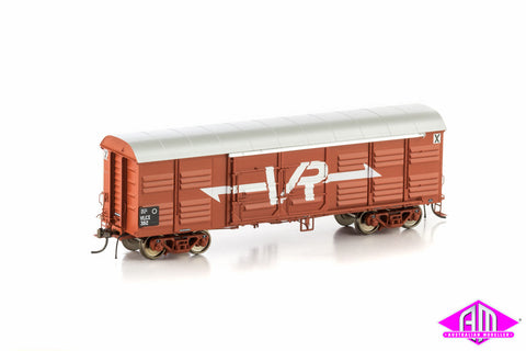 VLCX Louvered Van, VR Wagon Red with Large VR Logo, 4 Car Pack VLV-19