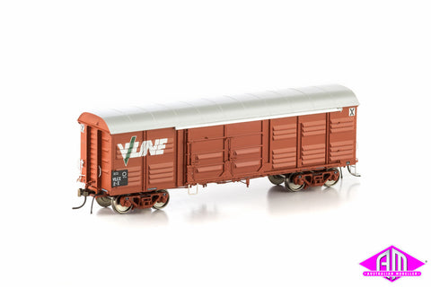 VLCX Louvered Van, VR Wagon Red with V/Line Logo, 4 Car Pack VLV-22