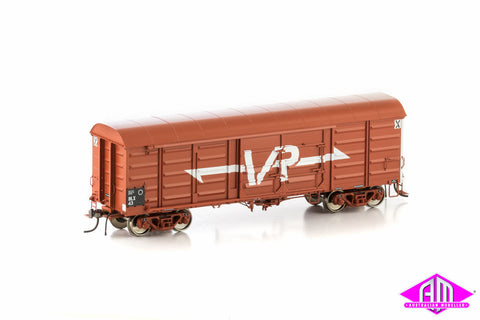 BLX Box Van, VR Wagon Red with Large VR Logo, 4 Car Pack VLV-26