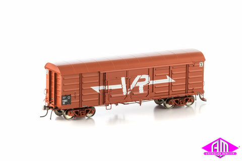 VBBX Box Van, VR Wagon Red with Large VR Logo, 4 Car Pack VLV-27