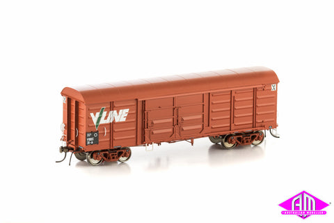 VBBX Box Van, VR Wagon Red with V/Line Logo, 4 Car Pack VLV-29
