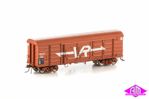 BLF Box Van VR Wagon Red with Large VR Logo, 4 Car Pack VLV-30