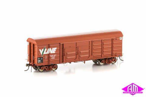 VBBF Box Van, VR Wagon Red with V/Line Logo, 4 Car Pack VLV-33