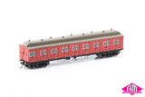 Tait VR Carriage Red with Disc Wheels & No Signs - 4 Car Set VPS-19