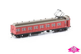 Tait VR Carriage Red with Disc Wheels & No Signs - 7 Car Set VPS-24 HO Scale