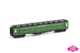 E Passenger Car The Overland, Hawthorn Green with etched "The Overland" nameplate - 4 Car Set VPS-36