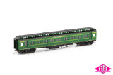 E Passenger Car The Overland, Hawthorn Green with etched "The Overland" nameplate - 4 Car Set VPS-36